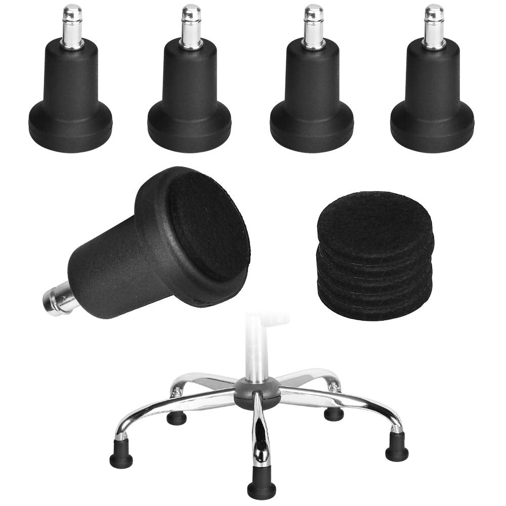 AFASOES 5 Pcs Bell Glides Replacement, 2 Inch Glide Castors Office Chair Caster Furniture Castors Tower Castor Glides Office Chair Replacement with 5