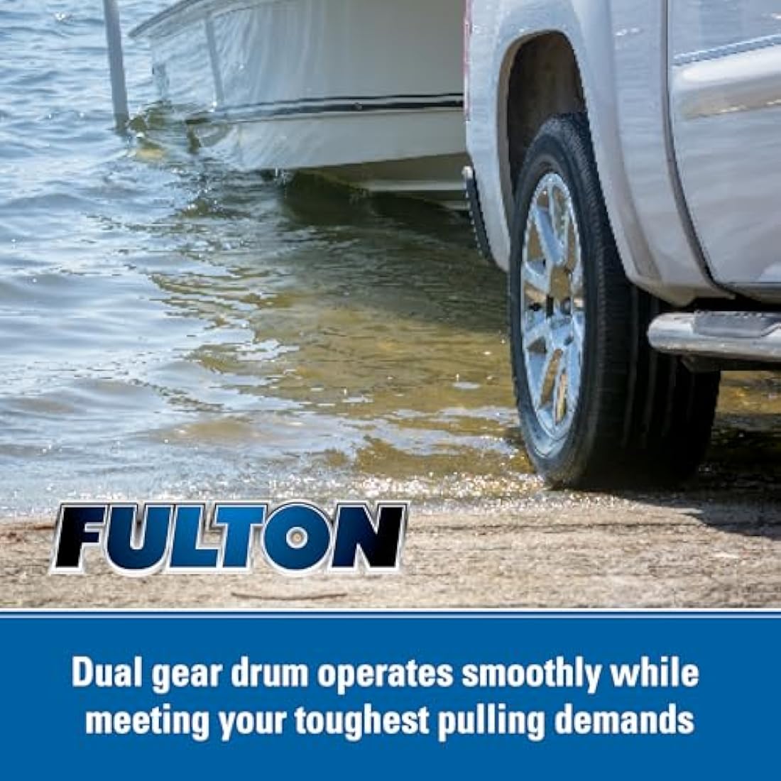 Fulton Unisex Fulton FW20000101 F2 Single Speed Winch 2000 , Silver & Black, boat length - max feet none weight ma UK