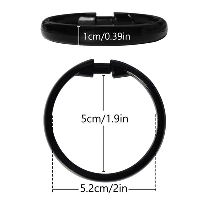 Shower Curtain Rings Plastic Curtain O Rings Hook Hanger Bath Drape Loop Clip Glide 12 Pack O Rings Black