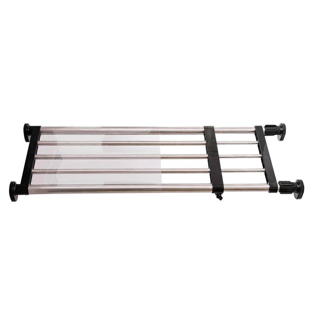 BAOYOUNI Expandable Closet Shelf Tension Rod Storage Rack