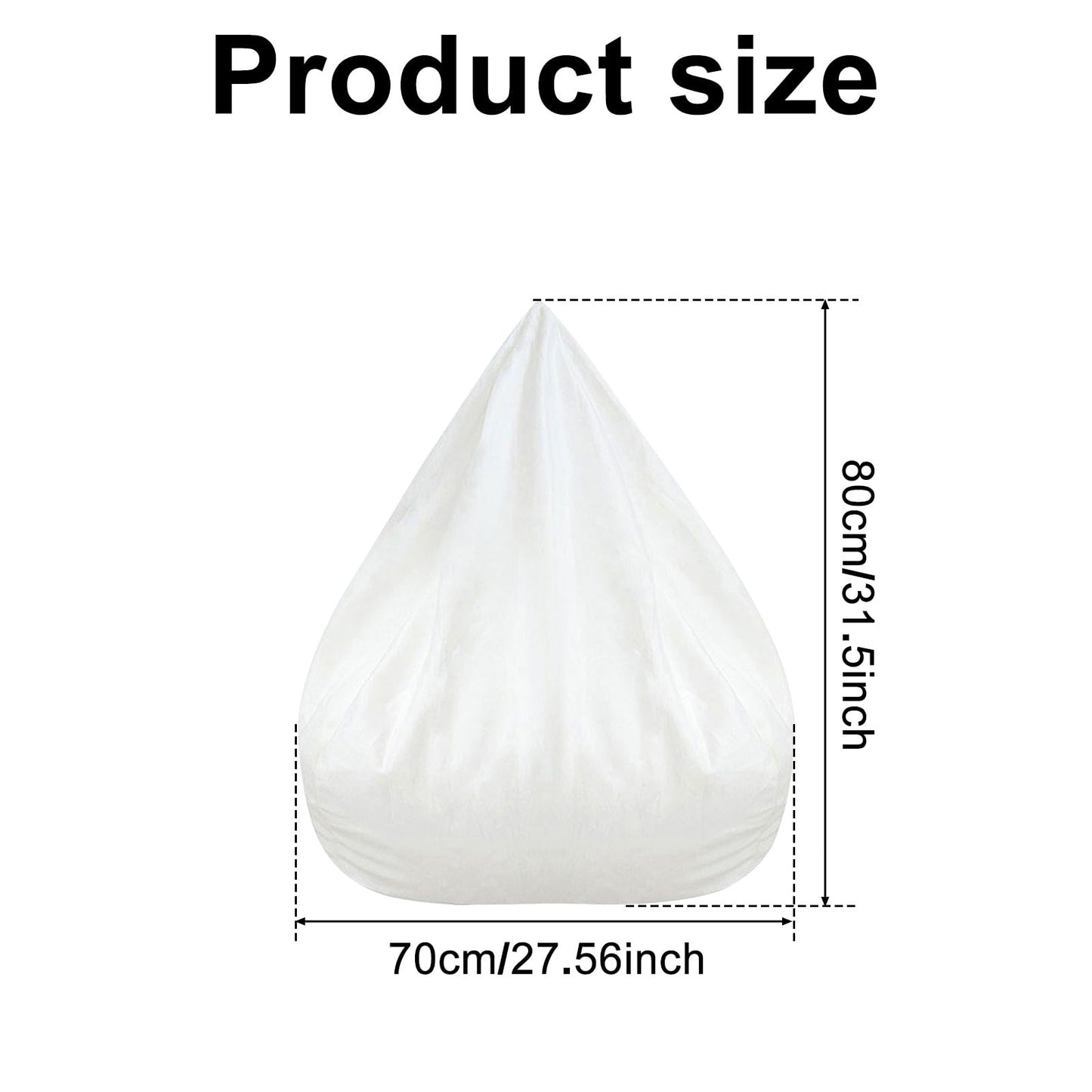 Bean Bag Chair Inner Liner Replacement, Removable and Washable Lazy Sofa Inner Liner with Zipper