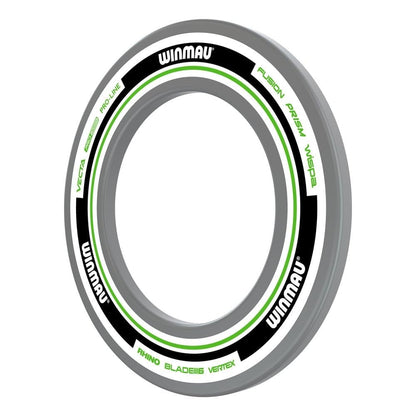 WINMAU Dart Board Surround Ring - Advance White and Green Dartboard Surround - Backboard Wall Protector