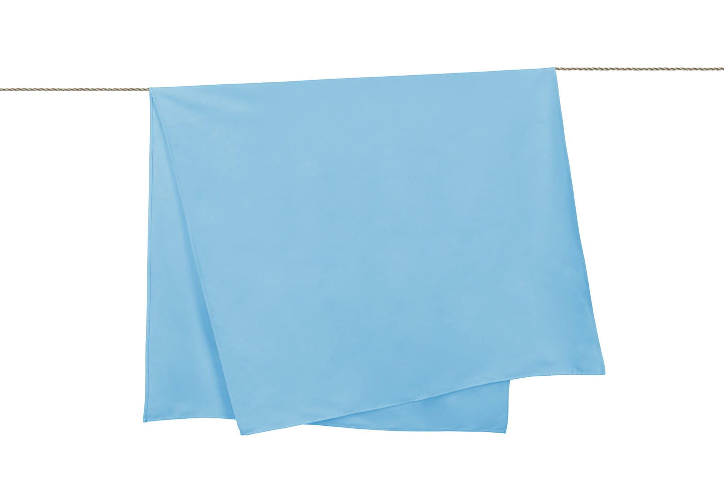 Sleepdown Plain Large Beach Towel Soft Microfiber Absorbent Swimming Pool Travel Camping Bath Sauna Gym Yoga with Bag - Aqua - (160 x 90cm)
