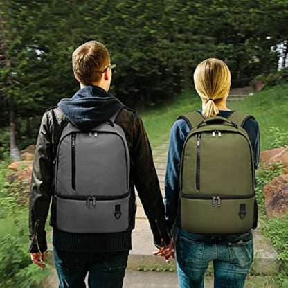 TUGUAN Insulated Cooler Backpack 28L Leakproof Cool Bag Rucksack Double Deck Bottom Thermal Compartment Picnic Backpack for Lunch, Beach, Camping