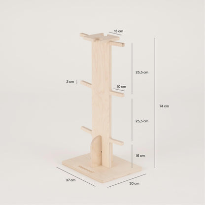 Meanswood Keep Up | Weight holder | Home gym weight holder | Disc rack | Vertical disc weight holder | Wood