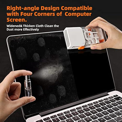 Laptop Screen Keyboard Cleaner Kit, Electronics Cleaning kit Tool for MacBook iPad iPhone Pro Cell Phone, Brush Tool for Tablet, Computer, PC Monitor,Camera with Spray with Patent