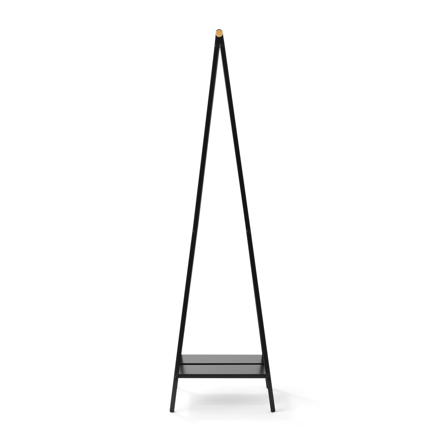 Brabantia - Linn Clothes Rack, Compact - Free Standing Clothing Rail - Clothes Storage - Hang, Air, or Dry Clothes - Sturdy Steel Frame & Bamboo Rod
