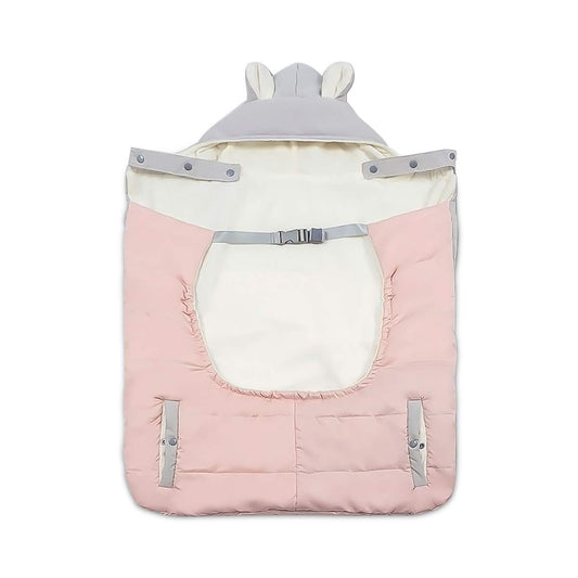 SONARIN All Seasons Weather Thick Cover for Baby Carrier,Cloak for Winter Warm,Fit Any Baby Carrier,Windproof,Waterproof(Pink)