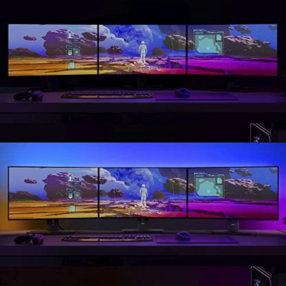 Philips Hue Play Gradient PC Lightstrip [for 3X 24-27 Inch Screens] LED Smart Lighting. Sync for Entertainment, Gaming and Media