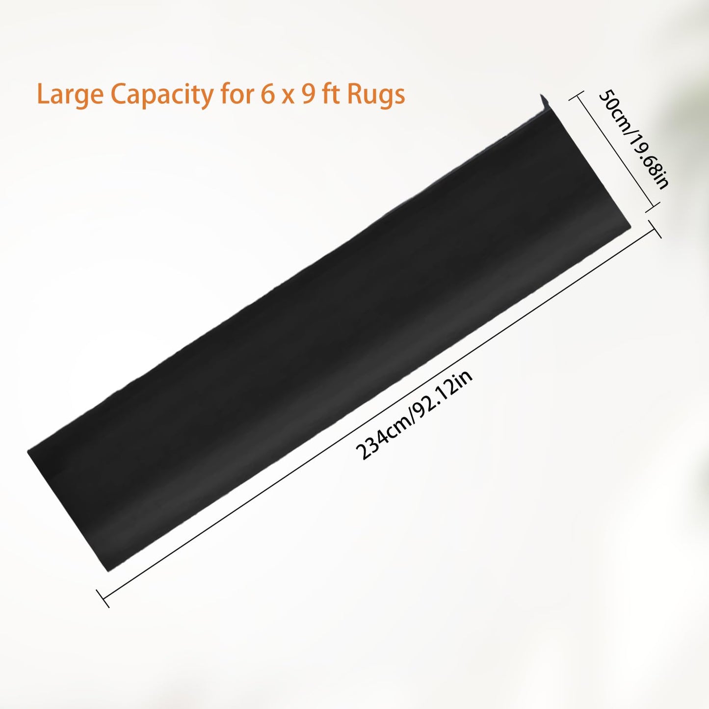 NICENEEDED Large Rug Storage Bag Fitting Rugs up to 8 x 10 Ft, Protection for Rolled Rug 24 x 116 Inch