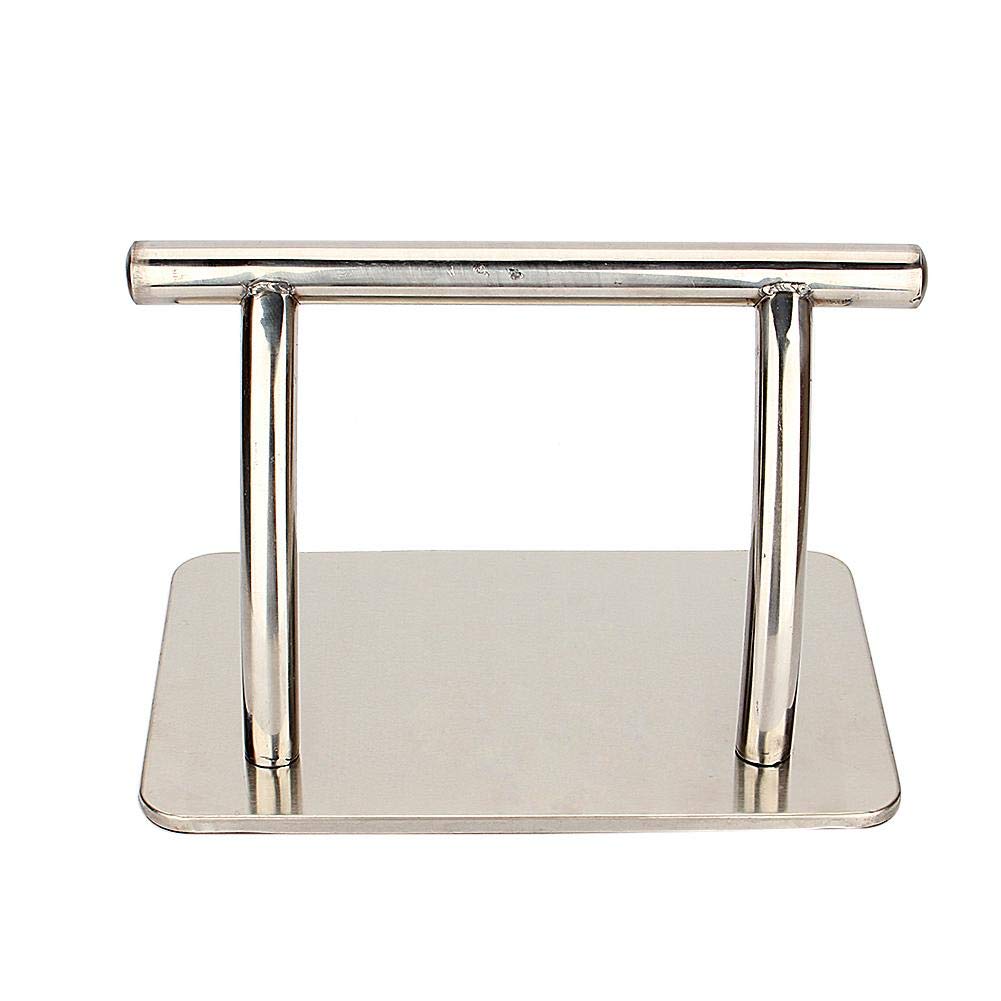 Estink Salon Foot Rest, Stainless Steel Footrest Hair Chair Salon Barbers Equipment for Tattoo Hairdressing (Pack of 1)