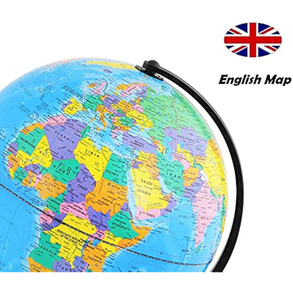 TOPGLOBE 30cm World Globe Educational Political Map (30cm diameter)