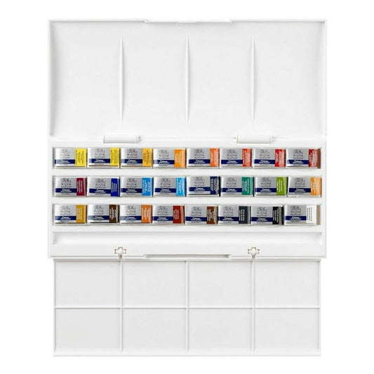 Winsor & Newton, Cotman Watercolour, 'Whole Pan Studio Set' , 24 x Whole Pans.
