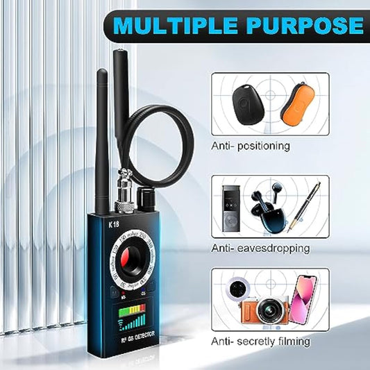 SIKVIO Hidden Camera Detectors, Anti Spy Detector, Bug Detector, GPS Detector, Camera Finder RF Scanner Device Detector for GPS Tracker Wireless Listening Device