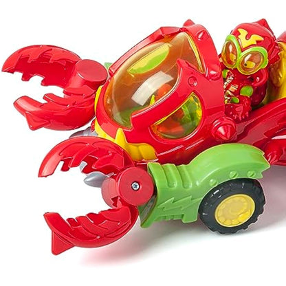 SUPERTHINGS Wild Scorpion – SuperThings Scorpion vehicle. Includes 1 exclusive Wild Kid and 1 exclusive Wild Villain SuperThing. With shooter and scorpion pincers to capture heroes