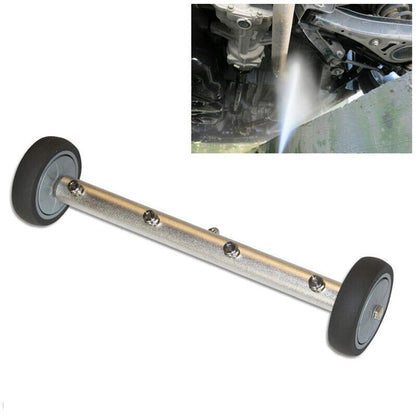 Pressure Washer, Pressure Washer Undercarriage Cleaner,Pressure Washer Accessories Stainless Steel Water Broom Portable 4 Spray Nozzle With Extenion