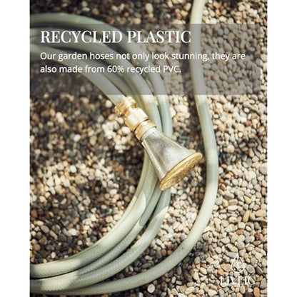 LIVLIG Garden Hose 50m, hosepipes for Garden 1/2 inch Made in Germany, 50m Hose Pipe Made of Recycled PVC, dimensionally Stable, Colour: Green