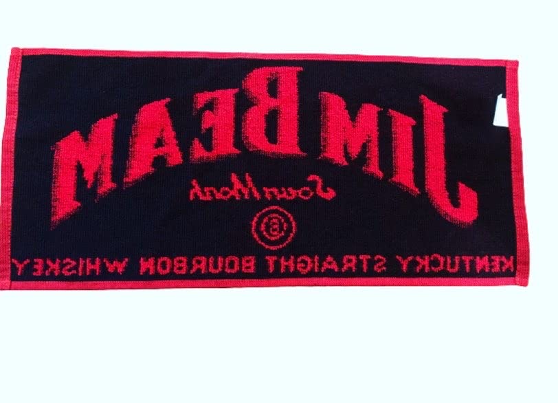 Alcohol Jim Beam Bar Towel - Official Branded Jim Beam For Home Bars & Pubs
