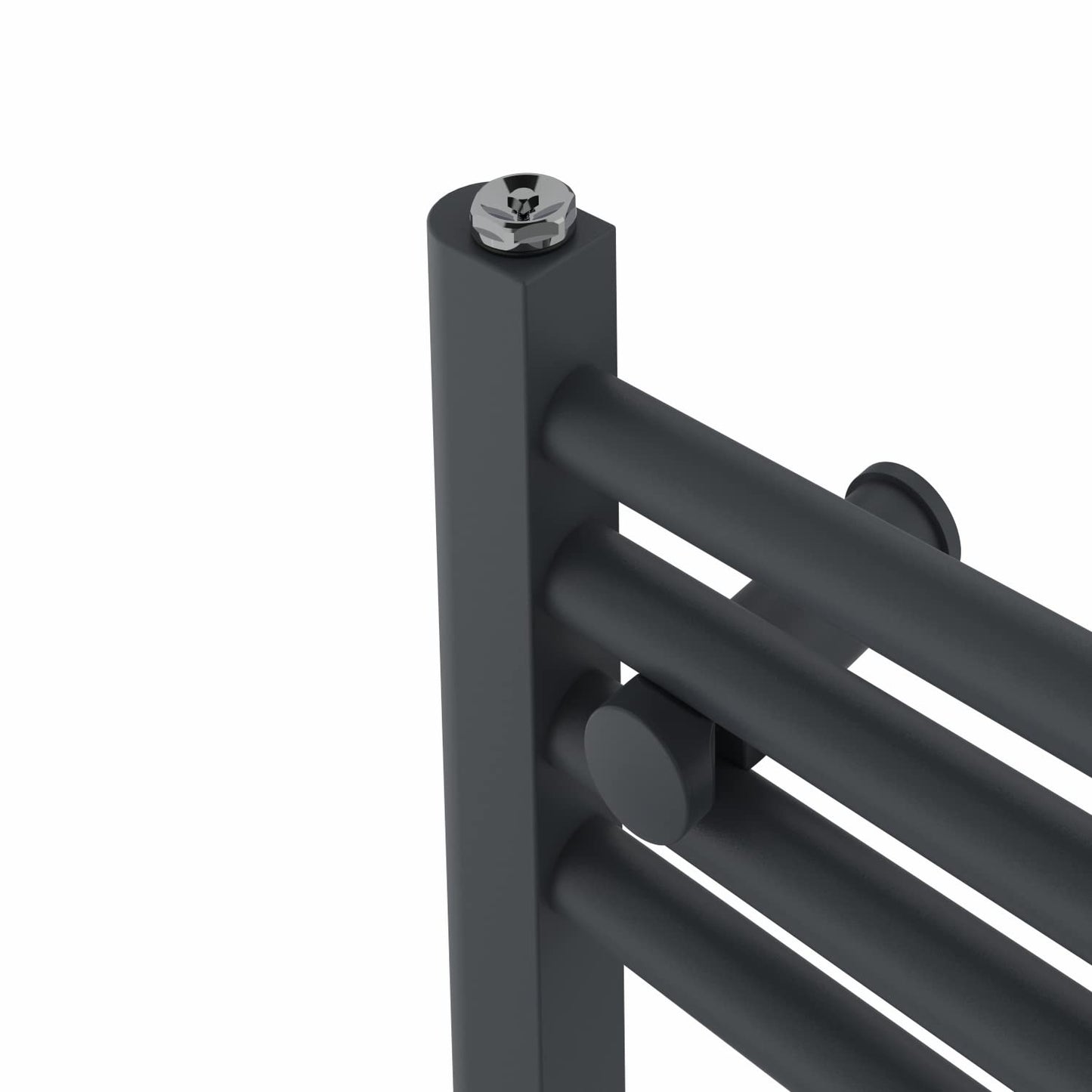 NRG Anthracite Heated Towel Rail Straight Designer Radiator, 1600×400mm