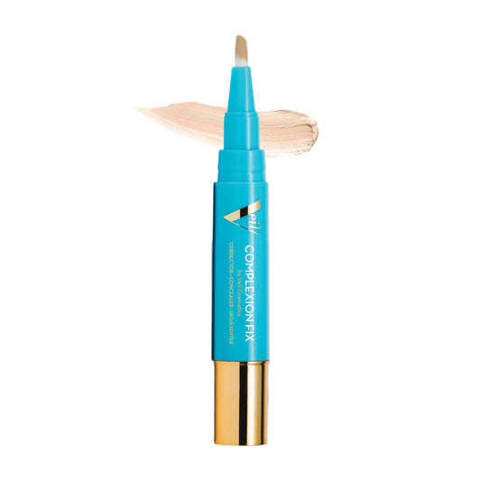 Complexion Fix Concealer - Hydrating Liquid Concealer for Under Eyes & Dark Circles - Infused with Hyaluronic Acid - Contour, Highlight, Correct -