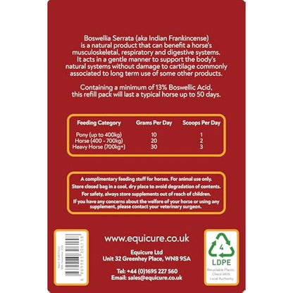 Equicure Boswellia Serrata Powder For Horse/Pony (1KG Refill)