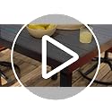 YITAHOME Garden Dining Table 78x78cm Square Outdoor Table with WPC Wood Top & Aluminum Frame, Weatherproof E-Coating Patio Table for Garden, Lawn, Camping – Lightweight （Black）