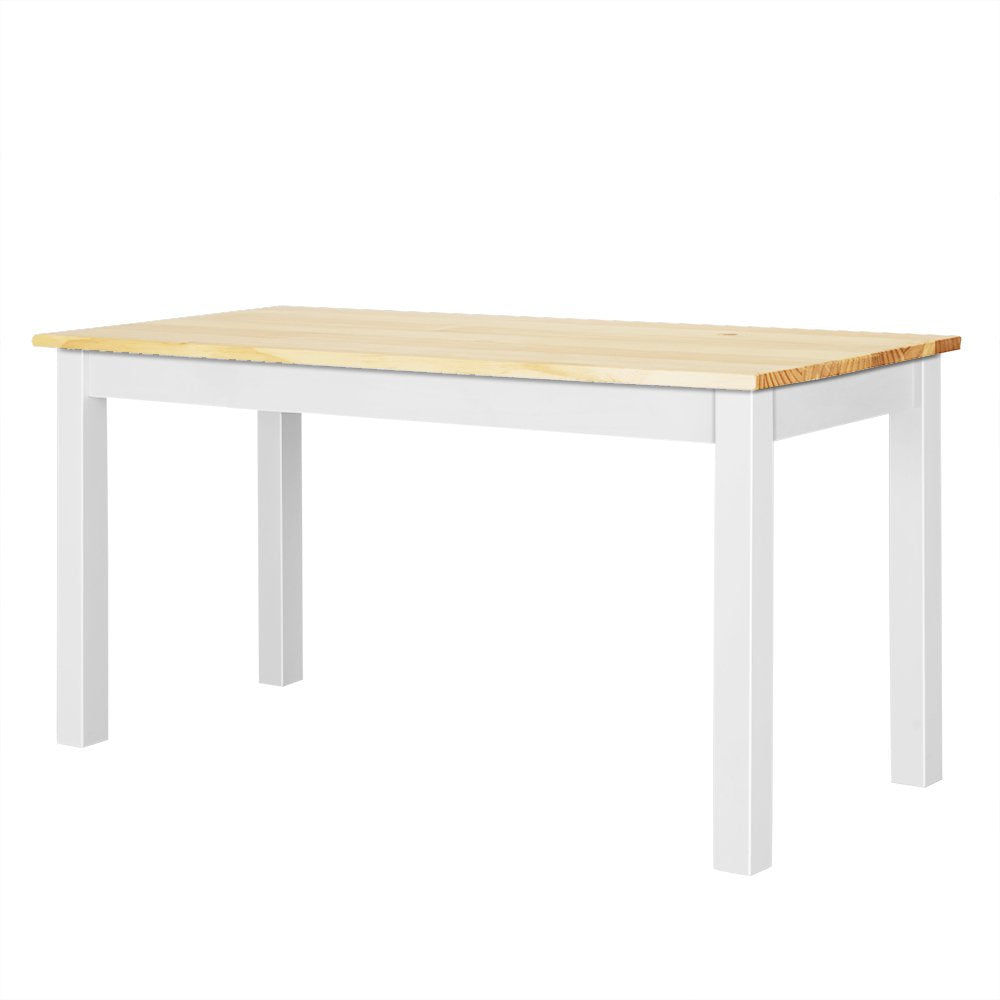 Panana Wooden Dining Table Set with 4 Chairs Contemporary Dining Furniture in Choice of Colors(Natural)