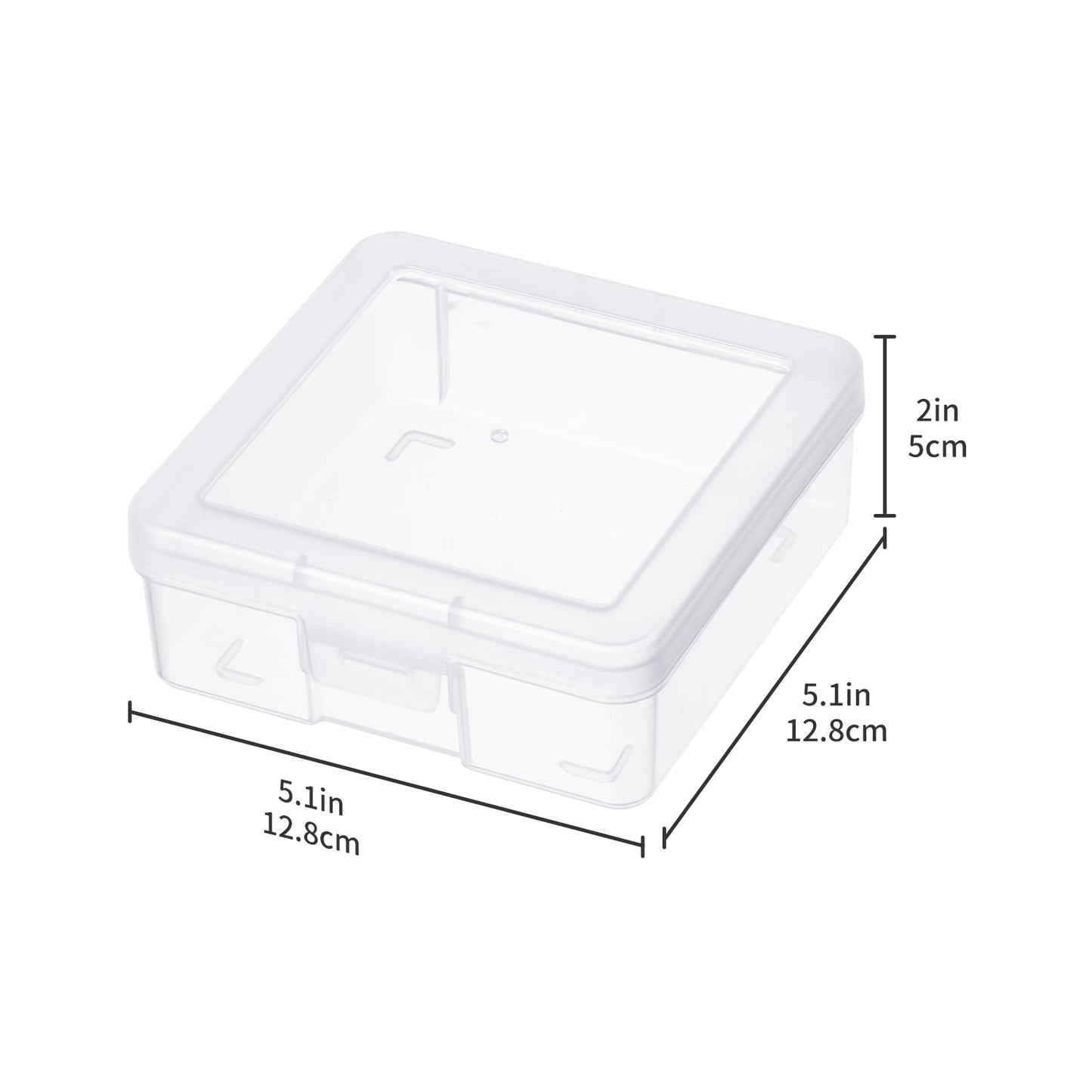 novelinks Small Plastic Storage Box Containers with Latching Lids - Craft Organizers and Storage Stackable Storage Organizer Pencil Crayon Box