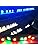 CNBRIGHTER LED Underwater Pool Lights, 3W,12V-24V DC, IP68 Waterproof,Stainless Steel Aluminum,for In-Ground Swimming Pools Steps Ponds Fountains (Blue)