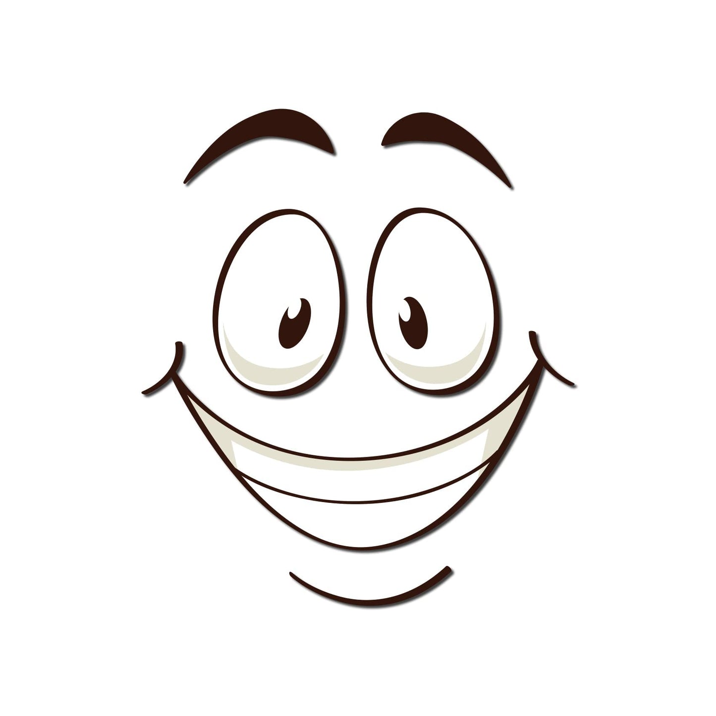 Graz Design R173-09 Toilet Seat Sticker with Funny Slogan (R173-09 Smiling Face)