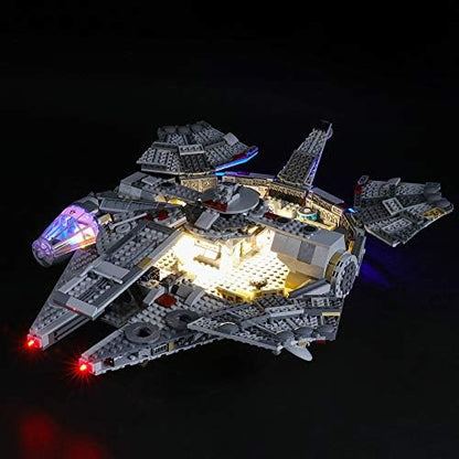 BRIKSMAX Led Lighting Kit for Lego Star Wars Millennium Falcon,Compatible with Lego 75257 Building Blocks Model- Not Include The Lego Set