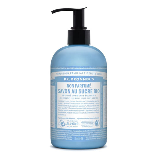 Dr.Bronner's Savon pur v?g?tal Non parfum? 355ml