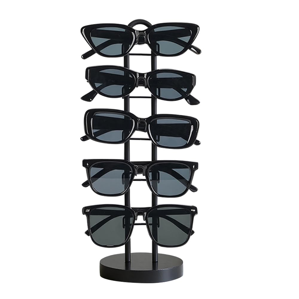 RNPKZ Sunglasses Organizer, 5 Pairs Sunglasses Holder, 33 cm High Glasses Display Stand, Sunglassess Stand