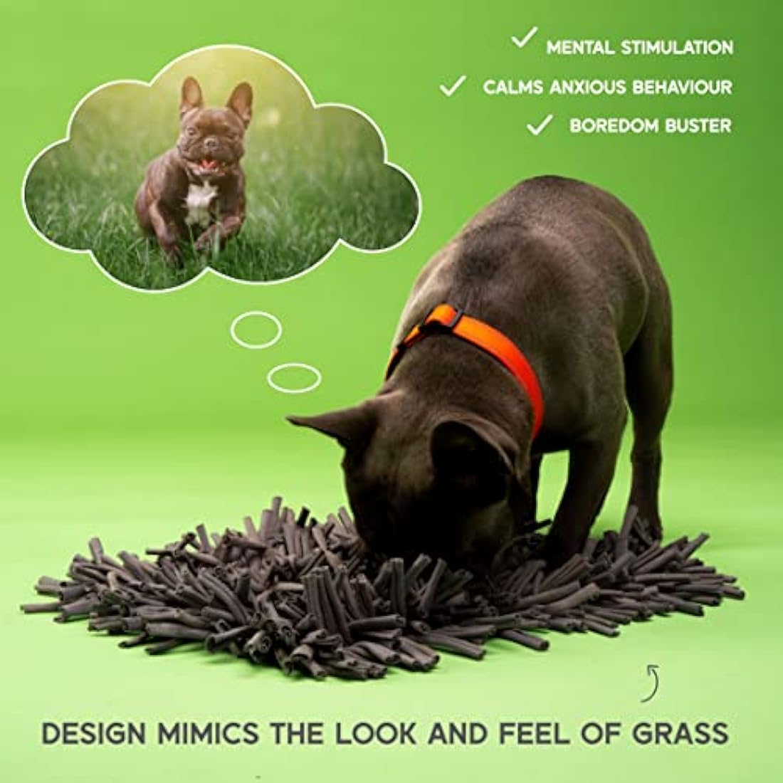 PAW 5 Snuffle Mat for Dogs. Dog Mat (30 x 45cm) Dogs Toys for Boredom - Reduces Anxiety & Improves Dog Health. Dog Enrichment Toy for Smell Training & Slow Eating