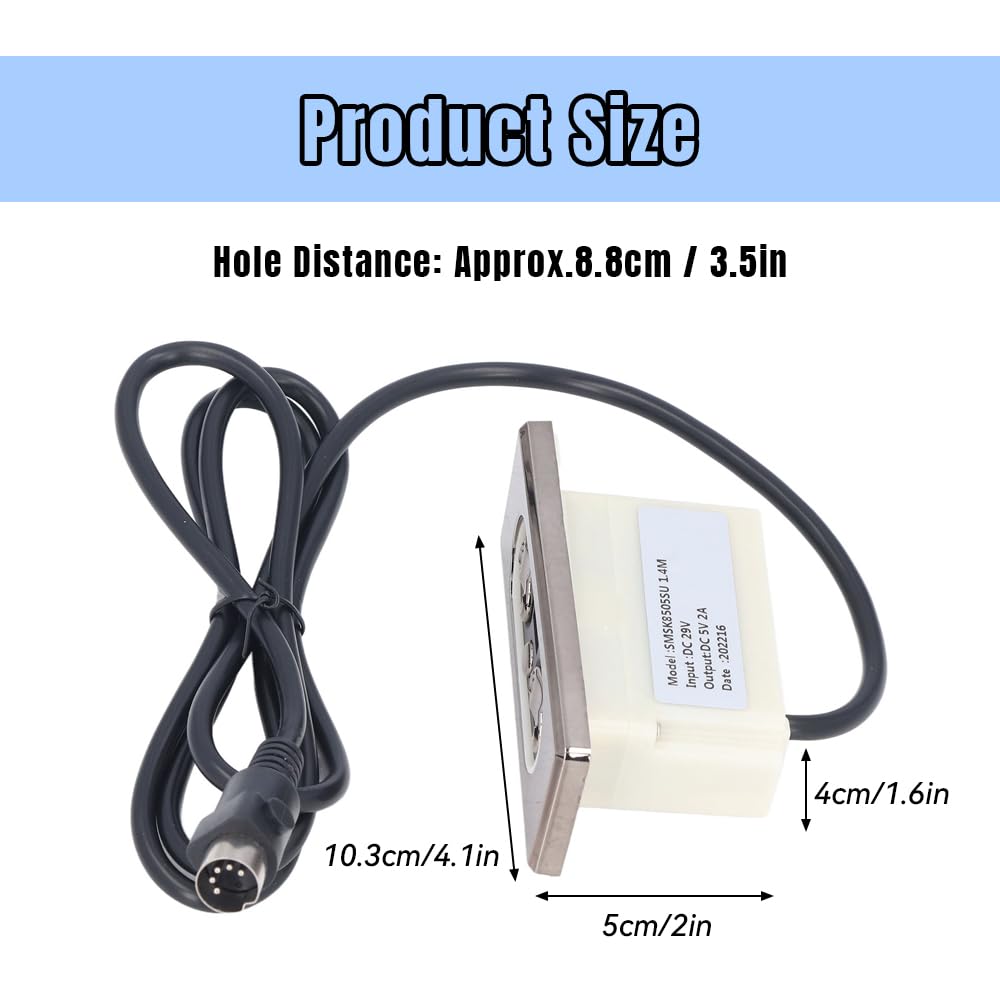 BORDSTRACT Recliner Hand Control | 29V 5-Button Dual Motor 1pc |ABS Plastic
