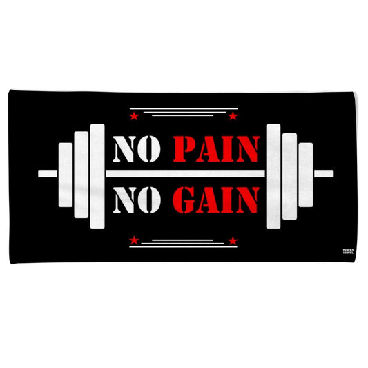 Power Towel the cool fitness and sports towel with a message, size 50 cm x 100 cm, terry velour, quality made in Germany, for the fitness studio,
