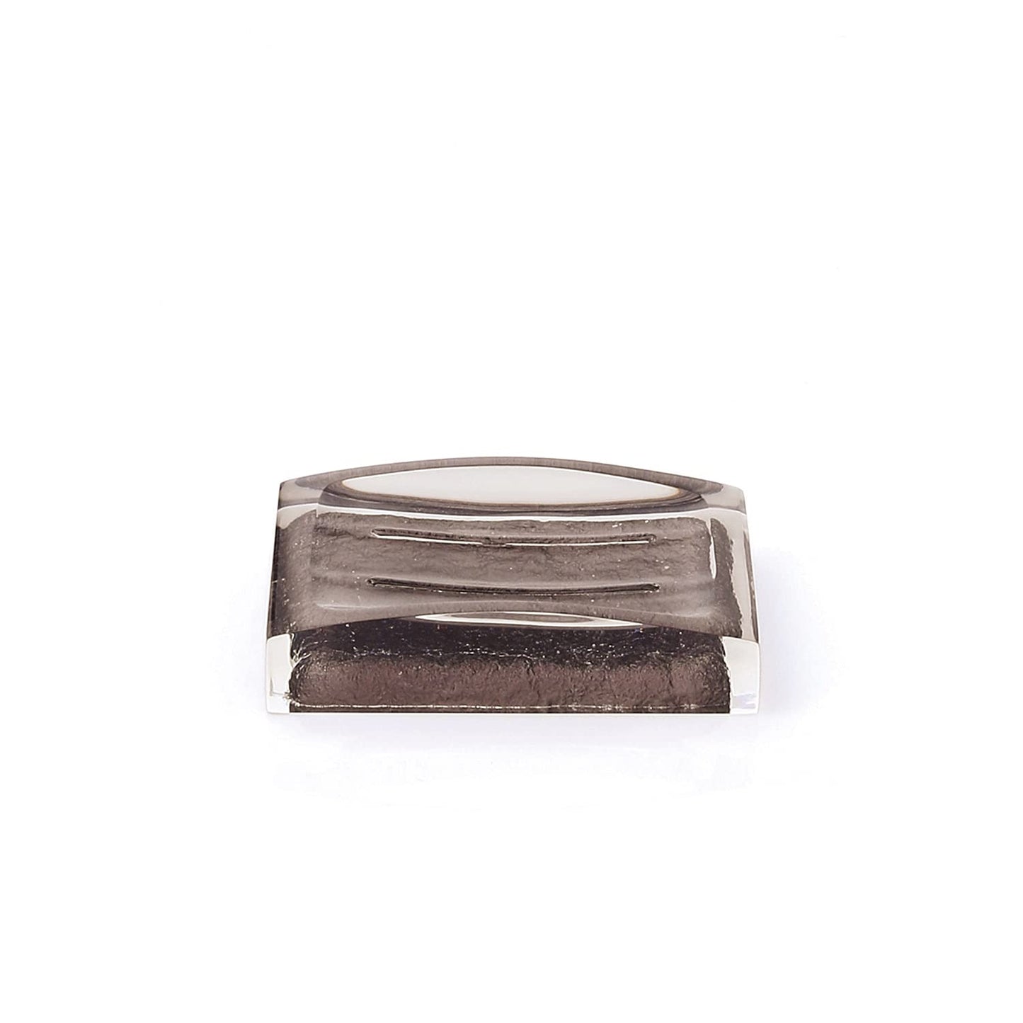 HUNTER Gedy Antares Soap Dish, Resin, Brown, 7.5 x 11.2 x 2.7