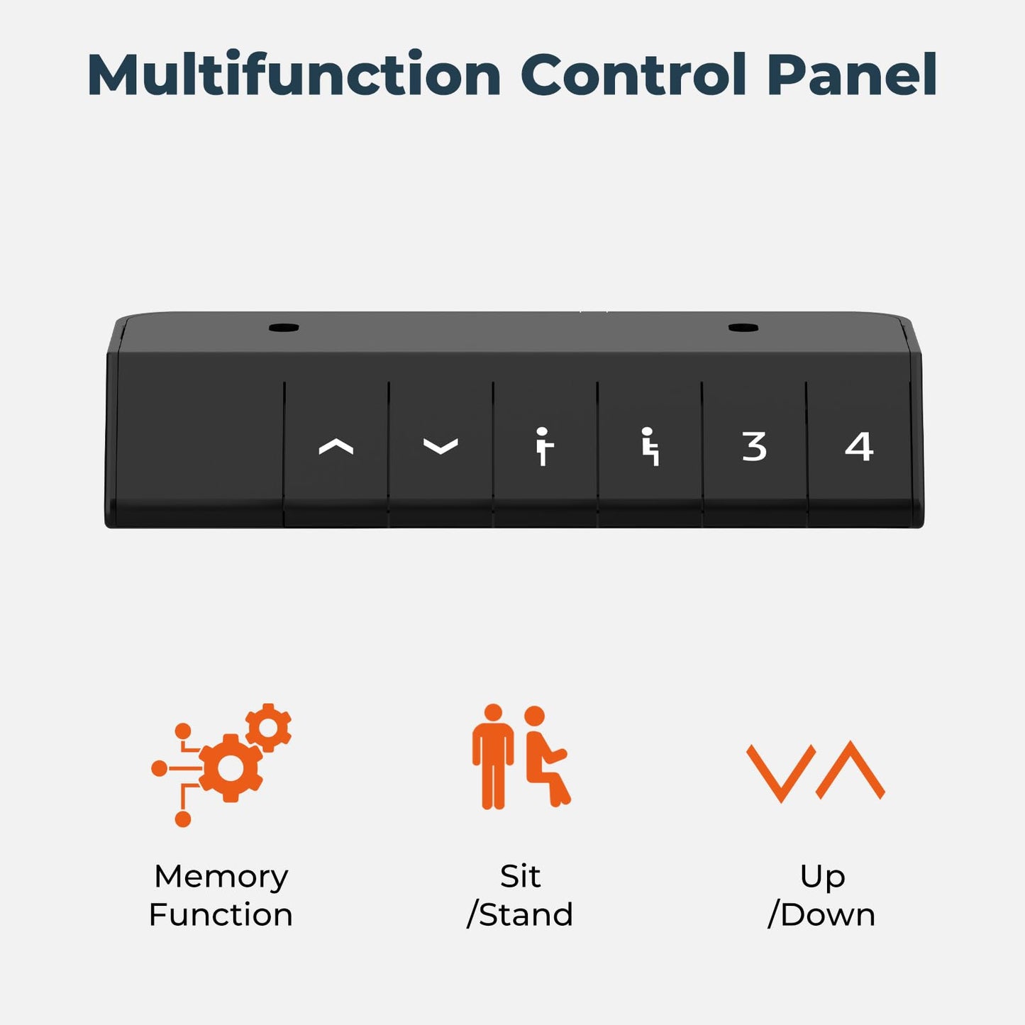 FitStand 140x60cm Electric Height Adjustable Standing Desk, Sit Stand Desk, Computer Desk With Hooks, Cupholder, Memory Function