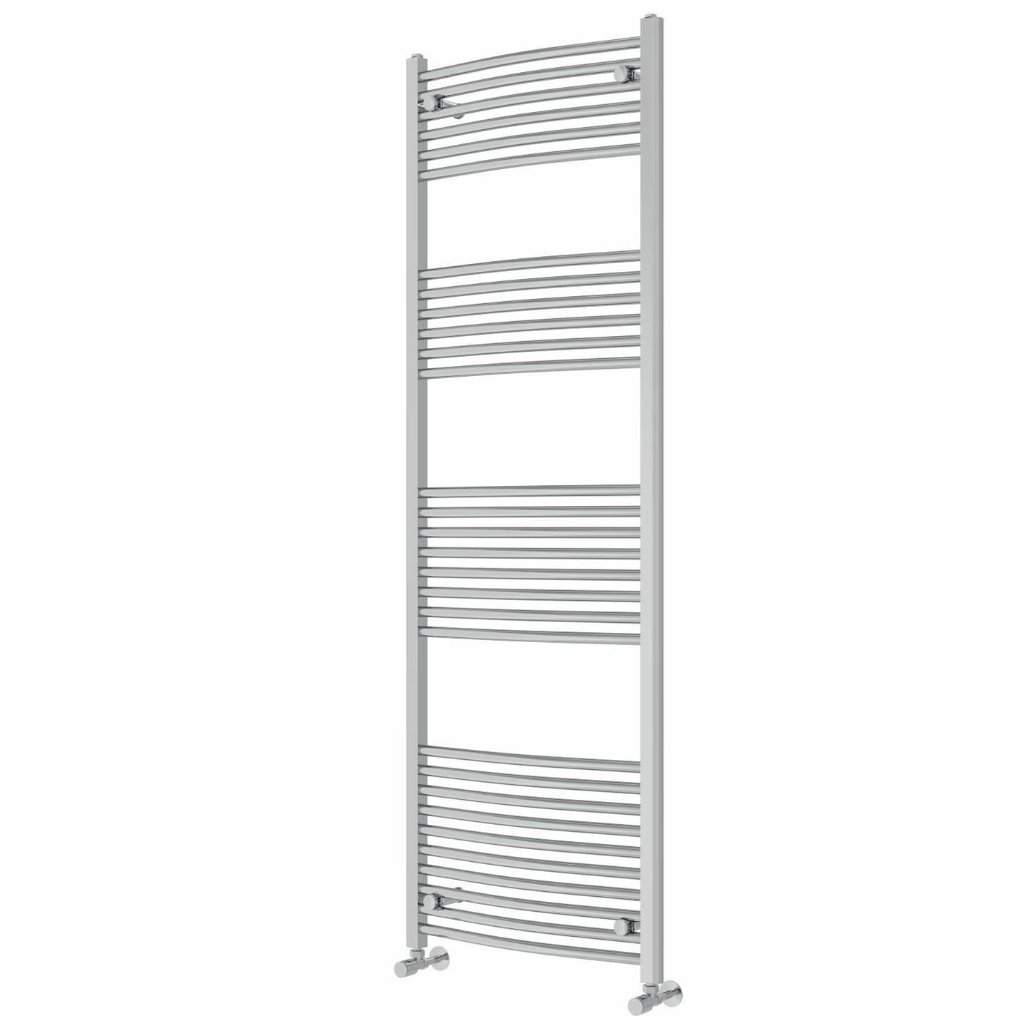 NRG Curved Chrome Bathroom Heated Towel Rail Radiator 1800x600mm