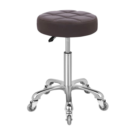 Kaleurrier Swivel Stool Chair,Height Adjustable,400 lbs Heavy Duty Hydraulic Rolling Metal High Stool for Kitchen,Salon,Bar,Office,Massage,Clinic