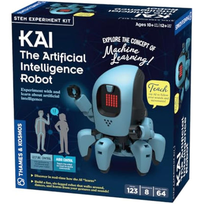 Thames & Kosmos KAI: The Artificial Intelligence Robot, Kids Science Kit, Learning Resources for AI and Robotics, STEM Toys for Science Experiments, Age 10+ with Help & Age 12+ Alone