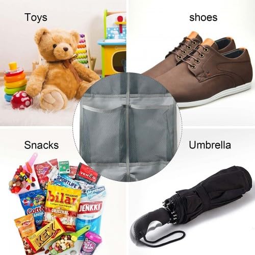 Naapesi 6-Pocket Over The Door Shoe Organiser – Breathable Mesh Shoe Rack for Space Saving Storage Up to Size 45 – Includes 2 Hooks & Shoe Horn