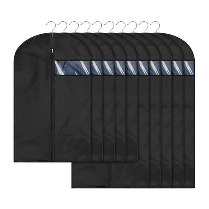 XIANTIAN Clothes Protector Bags Dustproof Clothes Covers Moth Proof Coat Covers with Zip， Set of 5 Foldable Washable Clear Lightweight Garment Bags