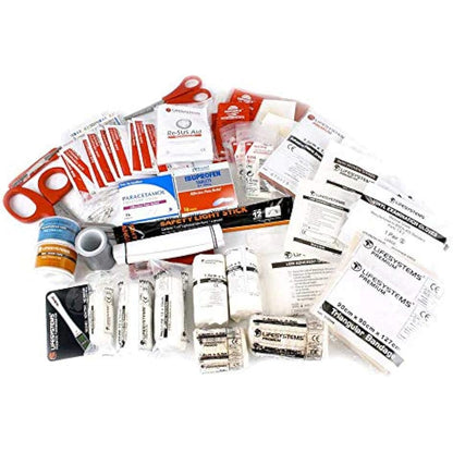 Lifesystems Mountain Leader First Aid Kit, CE Certified Contents, Specifically Designed for Groups In The Outdoors, Mountaineering, Travel and Ski, Red