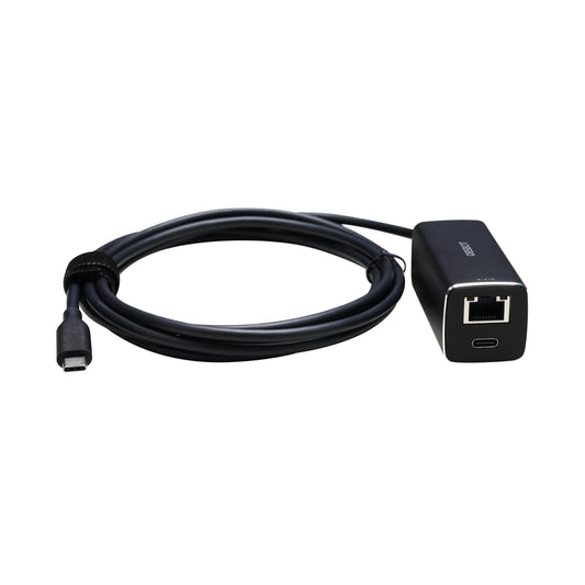 OBSBOT USB-C to Ethernet Adapter, 10 100 Mbps, Power over Ethernet (PoE) Support, Dual Ethernet and USB-C Interface, Compatible Tail Air, Macbook, PC,