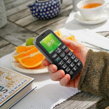 Doro 1380 Unlocked 2G Network ONLY Dual SIM Mobile Phone for Seniors with 2.4" Display, Camera and Assistance Button [UK and Irish Version] (Red)