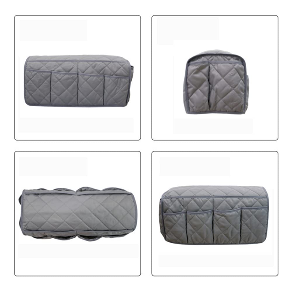 Namvo Sofa Chair Couch Armrest Organizer, Anti-Slip Armchair Storage Bag, Fits For Tablet, Phone, Pad, Book, Magazines, TV Remote Control Grey