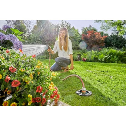 Gardena Sprinkler System Water Plug with 3/4 inch external thread: Water intake of the pipeline system, integrated stop valve, removable dirt filter, underground installation (08266-20)