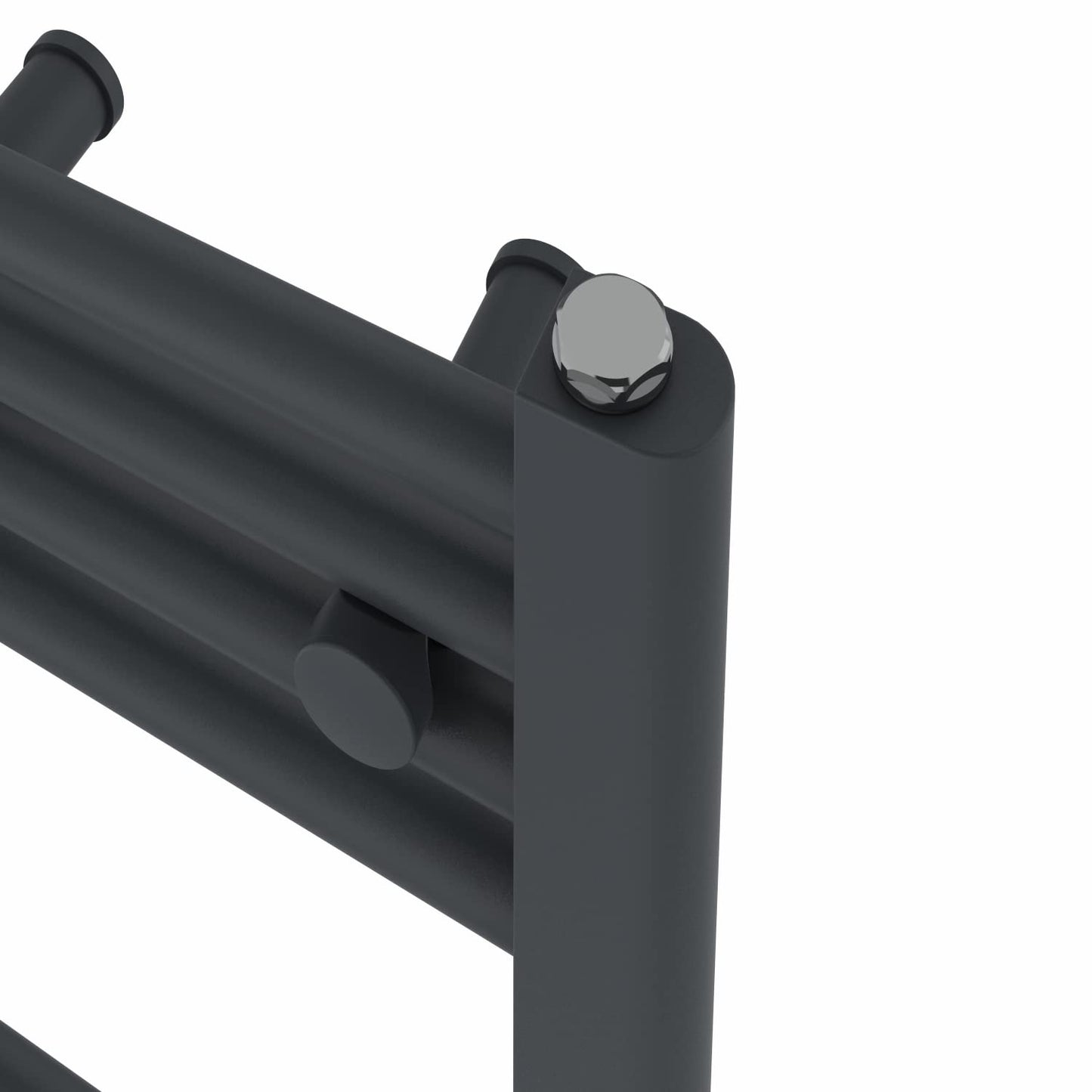 NRG Anthracite Heated Towel Rail Straight Designer Radiator, 1600×400mm