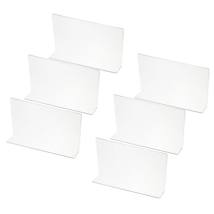 PATIKIL 6 Pack Shelf Dividers for Closet Organization, 200 x 40 x 120mm Acrylic Closets Separator Kitchen Cabinet Shelves Under Bed Blocker for